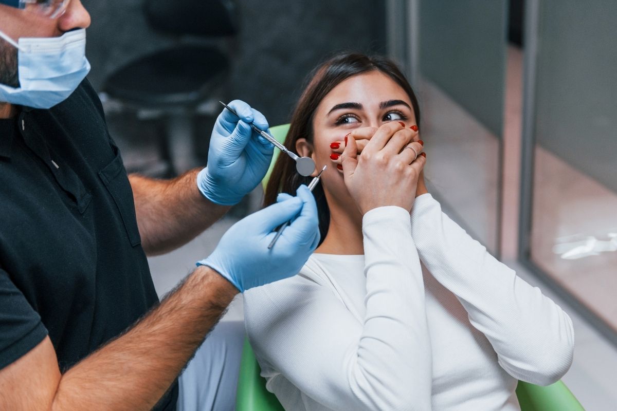 women in dental clinic