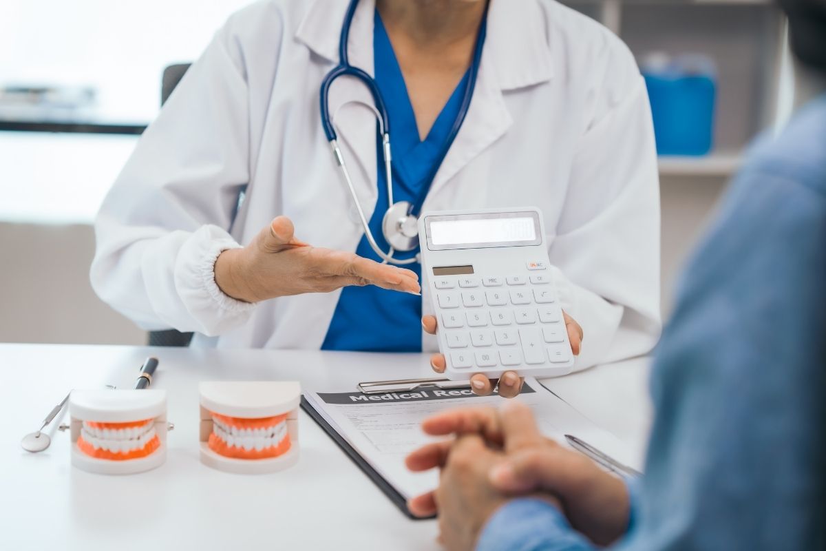 dentist with patient